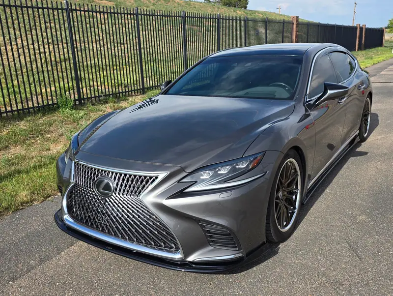 Gray Lexus LS sedan after paint correction and ceramic coating