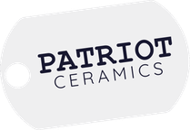 Patriot Ceramics dog tag logo