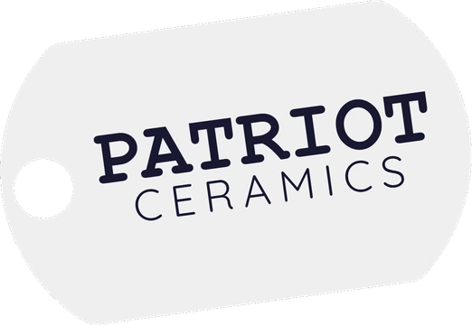 Patriot Ceramics dog tag logo