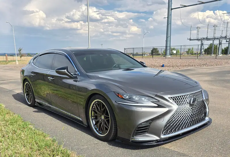 Gray Lexus LS sedan after paint correction and ceramic coating, from Patriot Ceramics job photos